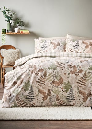 Green Falling Leaves Duvet Set
