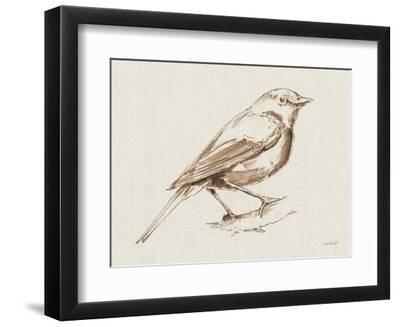 A Blue Note Bird I - Black Framed Art Print Wall Art, 12x9