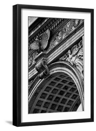 Arch at Washington Sq, NYC - Black Framed Art Print Wall Art, 12x18