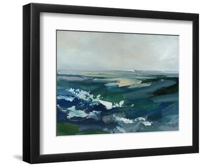 By the Sea - Black Framed Art Print Wall Art, 12x9