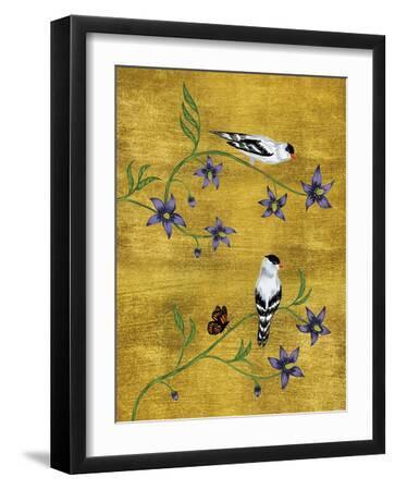 Chinoiserie Charm - Duo - Black Framed Art Print Wall Art, 12x16