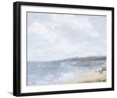 Coastline Calm - Cemlyn - Black Framed Art Print Wall Art, 20x16