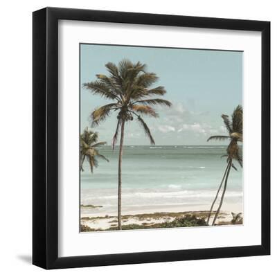 Faded Shoreline - Focus II - Black Framed Art Print Wall Art, 12x12