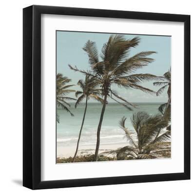 Faded Shoreline - Focus III - Black Framed Art Print Wall Art, 12x12