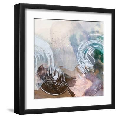 Iridescent Oceania I - Black Framed Art Print Wall Art, 12x12