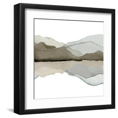 Magic Mountain I - Black Framed Art Print Wall Art, 12x12