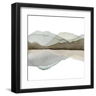 Magic Mountain II - Black Framed Art Print Wall Art, 12x12