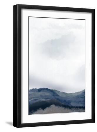 Mist In The Mountains 2 - Black Framed Art Print Wall Art, 12x18