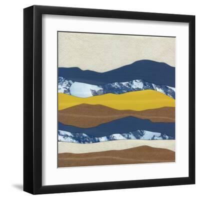 Mountain Series #20 - Black Framed Art Print Wall Art, 12x12
