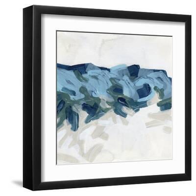 Mountain Strata I - Black Framed Art Print Wall Art, 12x12