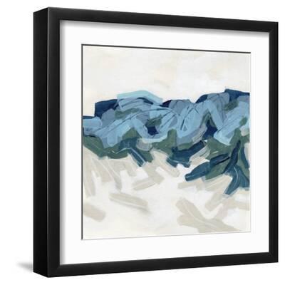Mountain Strata II - Black Framed Art Print Wall Art, 12x12
