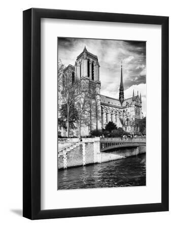 Notre Dame Cathedral - Paris - France - Black Framed Art Print Wall Art, 8x12