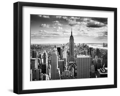 NYC Downtown - Black Framed Art Print Wall Art, 16x12