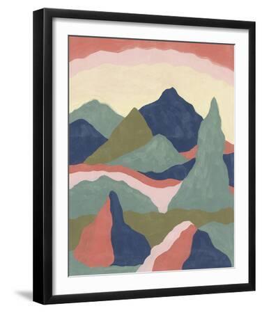 Painterly Paradise - Vista - Black Framed Art Print Wall Art, 16x20