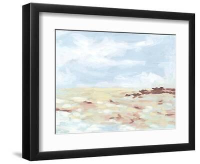 Pastel Seascape II - Black Framed Art Print Wall Art, 12x9