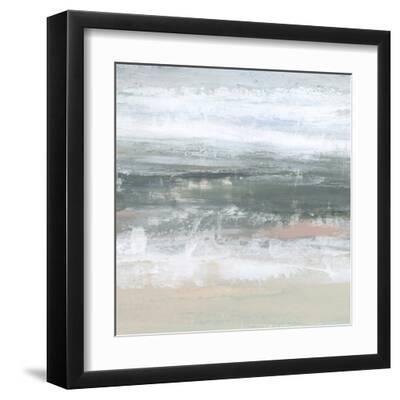 Pastel Tides I - Black Framed Art Print Wall Art, 12x12