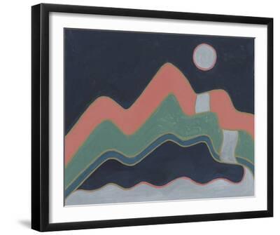 Serene Uplands - View - Black Framed Art Print Wall Art, 20x16