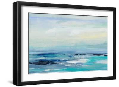 Turquoise Sea Waves II - Black Framed Art Print Wall Art, 18x12 Turquoise Sea Waves II - Black Framed Art Print Wall Art, 18x12