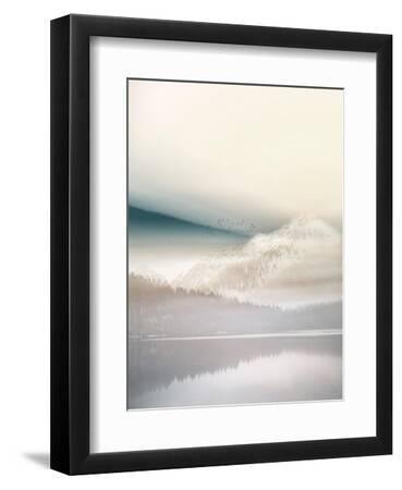 Vanilla Landscape I - Black Framed Art Print Wall Art, 9x12