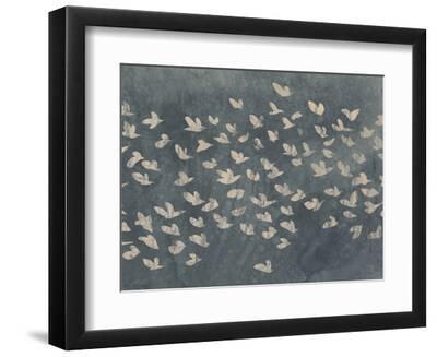 Watermark Flock I - Black Framed Art Print Wall Art, 12x9