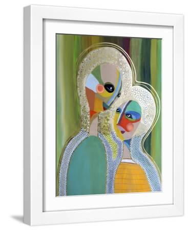 Aura 3 - White Framed Art Print Wall Art, 12x16