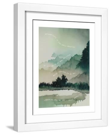 Authenticity - White Framed Art Print Wall Art, 12x16