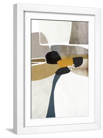 Boho 2 - White Framed Art Print Wall Art, 12x18