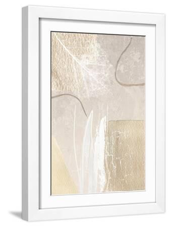Calm Ivory-2 - White Framed Art Print Wall Art, 12x18