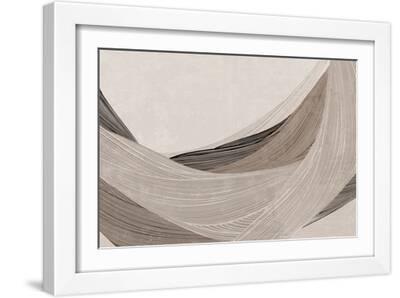 Calm Woven - White Framed Art Print Wall Art, 18x12