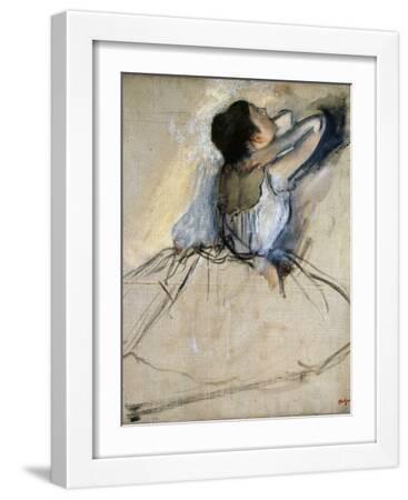 Dancer, C. 1874 - White Framed Art Print Wall Art, 12x16