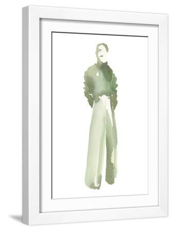 Fashion Collective - Poise - White Framed Art Print Wall Art, 12x18