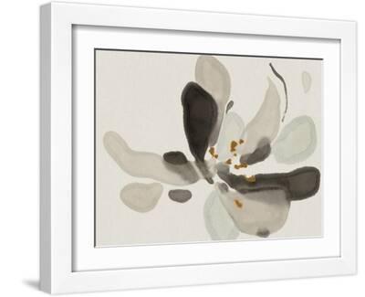 Floral Imprint - Flow - White Framed Art Print Wall Art, 16x12