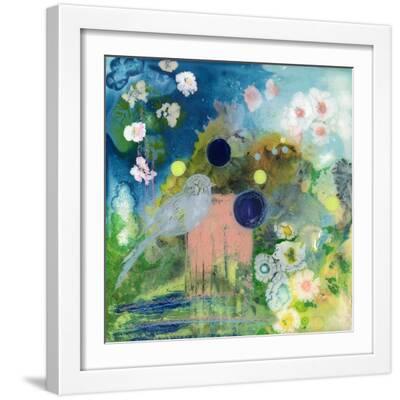 Half Light - White Framed Art Print Wall Art, 16x16