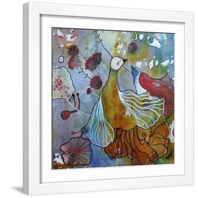 La Danse - White Framed Art Print Wall Art, 16x16