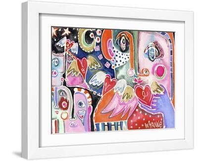 Love from Far and Wide - White Framed Art Print Wall Art, 16x12