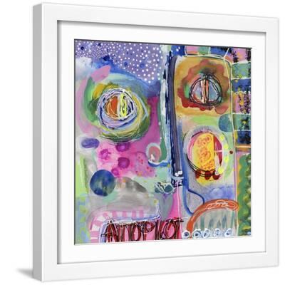 Missed Connection - White Framed Art Print Wall Art, 16x16