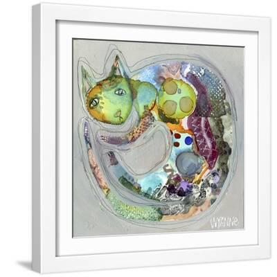 No Treat Blues - White Framed Art Print Wall Art, 16x16