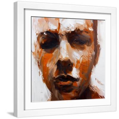 OA - White Framed Art Print Wall Art, 16x16