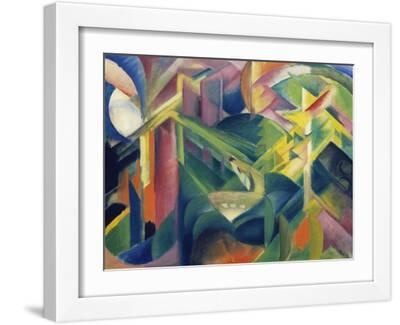 Reh Im Klostergarten, 1912 - White Framed Art Print Wall Art, 16x12