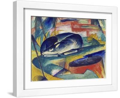 Sleeping Deer, 1912/13 - White Framed Art Print Wall Art, 16x12