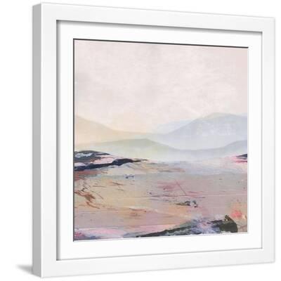 Summer - White Framed Art Print Wall Art, 16x16