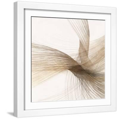 Whispering Serenity I - White Framed Art Print Wall Art, 16x16