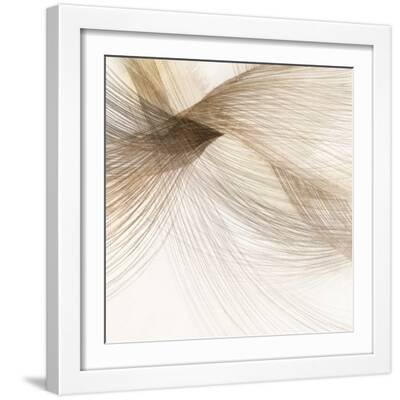 Whispering Serenity II - White Framed Art Print Wall Art, 16x16